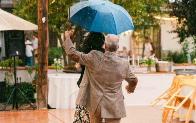 A Rainy Day Wedding and an Old(ish) Man with an Umbrella